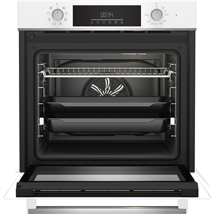 Beko, Beyond, каталитическая очистка задней стенки, 72 л, белый - Интегрируемый духовой шкаф Товар - BBIM14300WMS