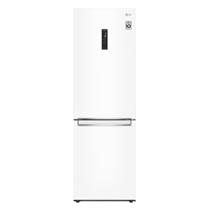 LG, No Frost, 341 L, height 186 cm, white - Refrigerator Item - GBB61SWHMN.ASWQEUR GBB61SWHMN.ASWQEUR