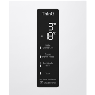 LG, No Frost, 341 л, высота 186 см, белый - Холодильник Товар - GBB61SWHMN.ASWQEUR