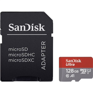 SanDisk Ultra microSD with SD Adapter, 128 ГБ - Карта памяти Товар - SDSQUAB-128G-GN6MA SDSQUAB-128G-GN6MA