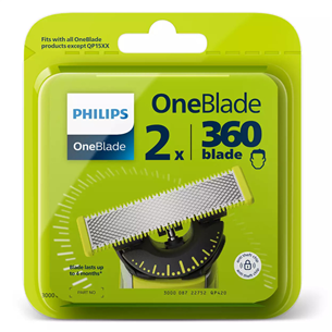 Skutimosi galvutė Philips OneBlade 360flex, 2, Prekė - QP420/50
