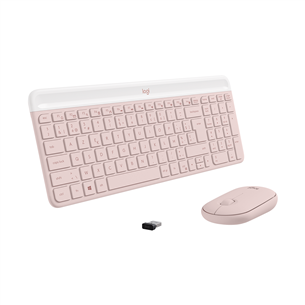 Logitech Slim Combo MK470, US, rose - Wireless Desktop Item - 920-011322 920-011322