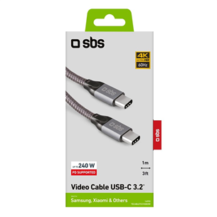 Laidas SBS USB-C - USB-C, 1m Prekė - TECABLETCCVIDEOW