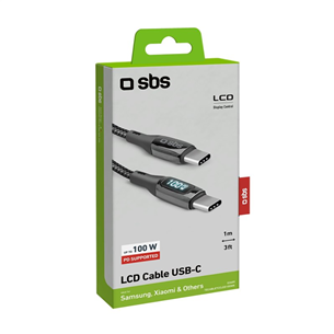Laidas SBS USB-C - USB-C, 1m Prekė - TECABLETCCLED100WK