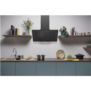Hisense, 650 m³/h, width 90 cm, black - Cooker Hood Item - MH9INBG
