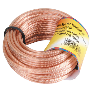 Hama Loudspeaker cable, 2 x 1,5 mm, 10 m, copper - Speaker cable Item - 00205142 00205142