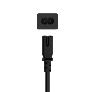 Maitinimo laidas Hama Power Cord, 2-pin, 1,5m, black Prekė - 00200732