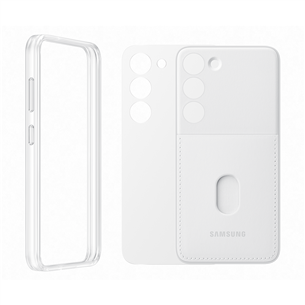 Samsung Frame cover, Galaxy S23, белый - Чехол для смартфона Товар - EF-MS911CWEGWW