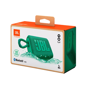 JBL GO 3 Eco, green - Portable Wireless Speaker Item - JBLGO3ECOGRN