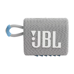 JBL GO 3 Eco, white - Portable Wireless Speaker Item - JBLGO3ECOWHT