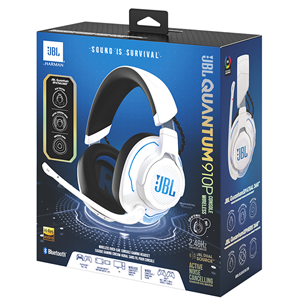JBL Quantum 910P Console Wireless, white - Wireless gaming headset Item - JBLQ910PWLWHTBLU