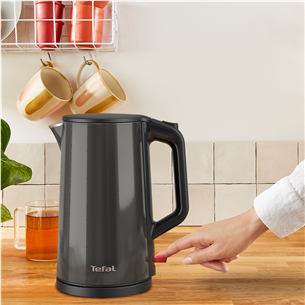 Tefal Double Layer, 1.5 L, 2000 W, grey - Kettle Item - KI583E