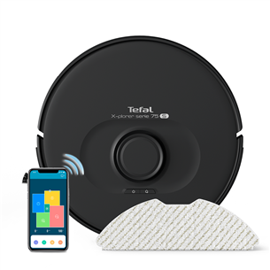 Tefal X-PLORER Serie 75 S, black - Robot vacuum cleaner Item - RG8575 RG8575