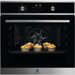 Electrolux SteamBake 600, pyrolytic cleaning, 72 L, stainless steel - Built-in Oven Item - EOD6P77X EOD6P77X