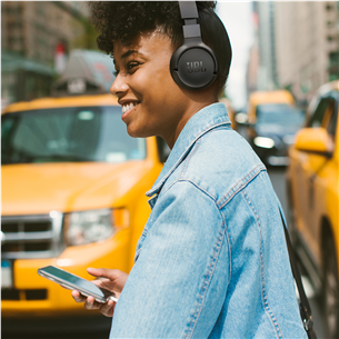 Belaidės ausinės JBL Tune 670NC, adaptive noise cancelling, juodos Prekė - JBLT670NCBLK