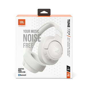 JBL Tune 770NC, adaptive noise cancelling, white - Wireless over-ear headphones Item - JBLT770NCWHT