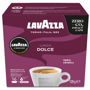 Kavos kapsulės Lavazza A Modo Mio Lungo Dolce, 16 vnt. Prekė - 8000070086494 8000070086494