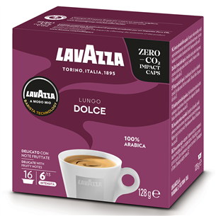 Kavos kapsulės Lavazza A Modo Mio Lungo Dolce, 16 vnt. Prekė - 8000070086494