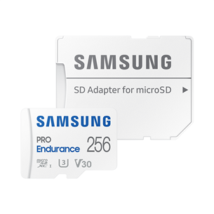 Samsung PRO Endurance, microSDXC + SD-адаптер, 256 ГБ, белый - Карта памяти Товар - MB-MJ256KA/EU MB-MJ256KA/EU