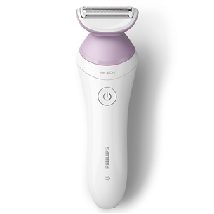 Philips Lady Shaver Series 6000, сухое и влажное использование, белый/сиреневый - Беспроводная бритва Товар - BRL136/00