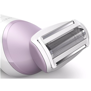 Philips Lady Shaver Series 6000, сухое и влажное использование, белый/сиреневый - Беспроводная бритва Товар - BRL136/00