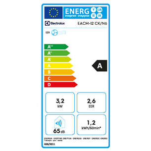 Oro kondicionierius Electrolux Prekė - EACM-12CK/N6