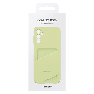 Samsung Card Slot Cover, Galaxy A14, с карманом для карты, светло-зеленый - Чехол Товар - EF-OA146TGEGWW