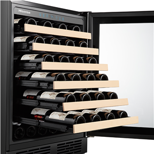 Hisense, capacity: up to 54 bottles, black - Wine cooler Item - RW18W4NWLGF