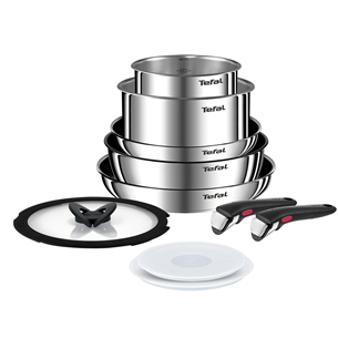 Puodų ir keptuvių rinkinys Tefal Ingenio Emotion, 10 dalių Prekė - L897SA74 L897SA74