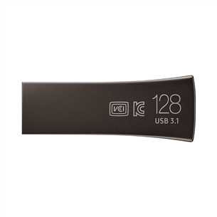 Samsung BAR Plus, USB 3.1, 128 GB, titan gray - Memory stick Item - MUF-128BE4/APC