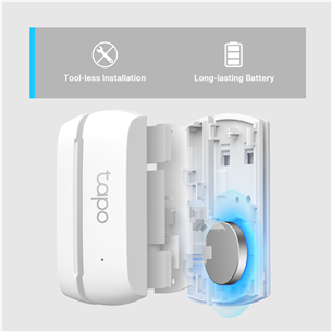 TP-Link Tapo T110, белый - Беспроводной датчик открытия окон и дверей Товар - TAPOT110