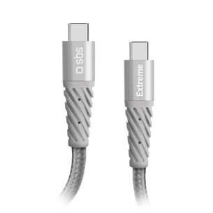 SBS Extreme Charging Cable, USB-C - USB-C, 1,5 м, серый - Кабель Товар - TECABLEUNRELTCCK TECABLEUNRELTCCK