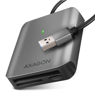 AXAGON Товар - CRE-S3 SuperSpeed USB-A UHS-II Reader, темно-серый - Считыватель карт памяти CRE-S3