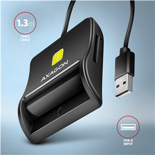 ID kortelių skaitytuvas AXAGON Prekė - CRE-SM3SD, USB-A