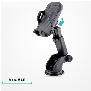 Universalus telefono laikiklis SBS, suction cup, black Prekė - TEHWSUPWIND