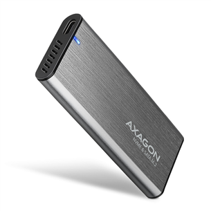 SSD dėklas Axagon Prekė - EEM2-SG2 Raw Box, USB-C, M.2 NVME, SATA, silver EEM2-SG2