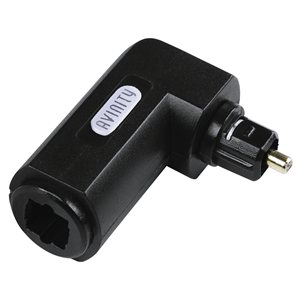 Adapteris Avinity Audio Optical Fibre, ODT, Toslink, 90°, gold-plated, black Prekė - 00127091
