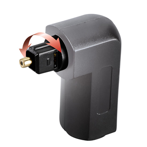 Adapteris Avinity Audio Optical Fibre, ODT, Toslink, 90°, gold-plated, black Prekė - 00127091