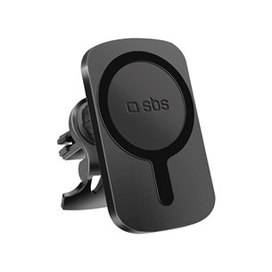 Automobilinis laikiklis-įkroviklis SBS MagCharge, 7.5 W, MagSafe, 360° swivelled Prekė - TESUPWIR15WMS TESUPWIR15WMS