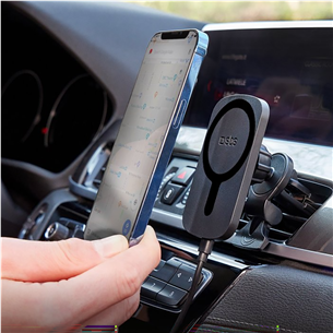 Automobilinis laikiklis-įkroviklis SBS MagCharge, 7.5 W, MagSafe, 360° swivelled Prekė - TESUPWIR15WMS