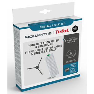 Priedų rinkinys Tefal - EPA filter + side brush for Xplorer S75 S/S+ RG85 robots Prekė - ZR185002 ZR185002