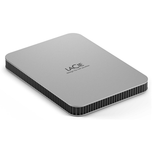 Išorinis kietasis diskas LaCie Mobile Drive, USB-C, 2 TB, gray Prekė - STLP2000400 STLP2000400