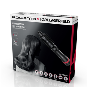 Plaukų formavimo šukos Rowenta x Karl Lagerfeld Express Style, 800 W Prekė - CF635LF0