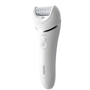 Philips Epilator Series 8000, сухое и влажное использование, белый - Эпилятор Товар - BRE710/00