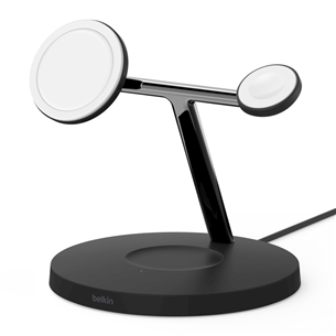 Belkin Boost Charge Pro 3-in-1, MagSafe, 15 W, black - Charging station Item - WIZ017VFBK WIZ017VFBK