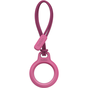 Belkin Secure Holder with Strap for AirTag, pink - Case Item - F8W974BTPNK F8W974BTPNK