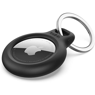 Belkin Secure Holder with Key Ring for AirTag, черный - Брелок Товар - F8W973BTBLK