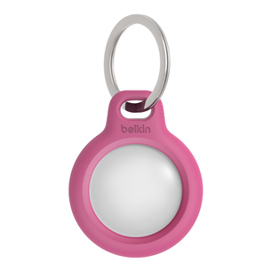 Belkin Secure Holder with Key Ring for AirTag, pink - Holder Item - F8W973BTPNK F8W973BTPNK