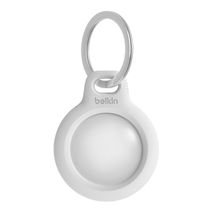 Belkin Secure Holder with Key Ring for AirTag, white - Holder Item - F8W973BTWHT F8W973BTWHT