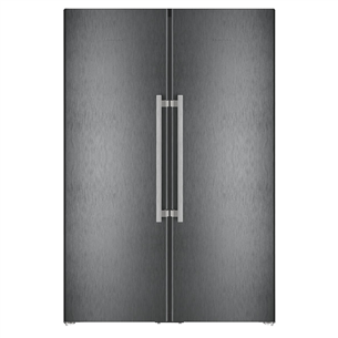 Liebherr, 387 L + 278 L, height 186 cm, black - Šaldytuvas + šaldiklis XRFBS5295